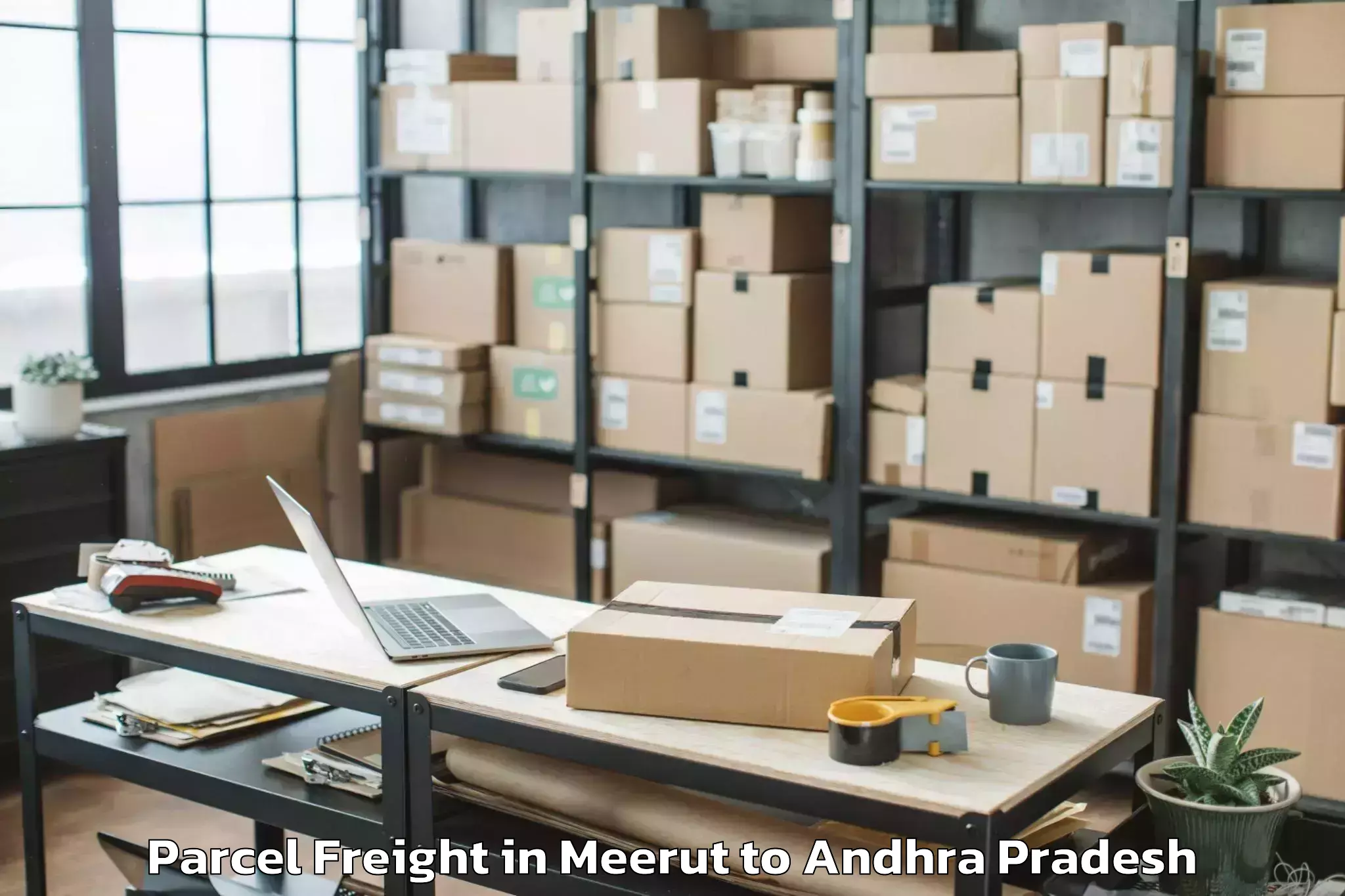 Comprehensive Meerut to Vissannapet Parcel Freight